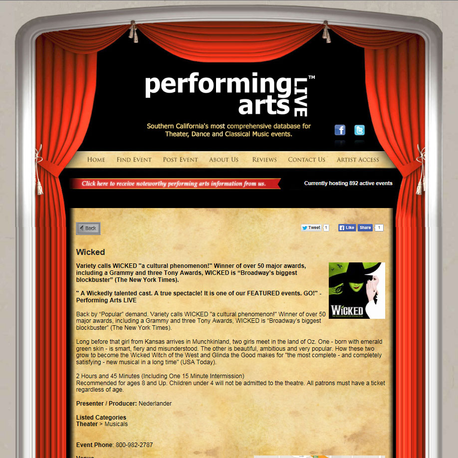 Performing Arts Live